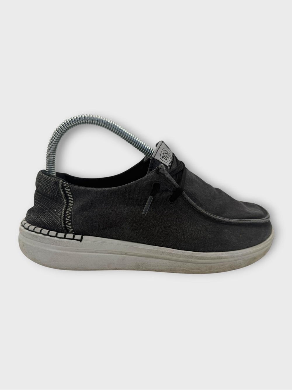 Hey Dude Wendy Rise Women’s Black Canvas Slip-On Loafer Size 9